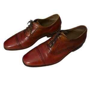 Cole Haan Grand.OS Old Money Men's Brown Leather Lace Up Shoes Size 11.5